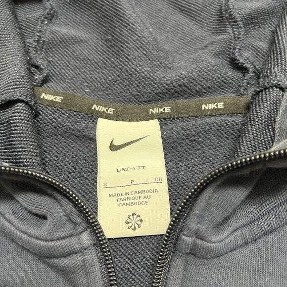 Nike Pro Dri-Fit Training Full Zip Navy Jacket Mens Navy Blue CZ6376-451 Size S - Picture 5 of 7